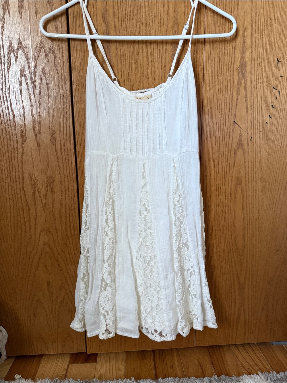 Hollister White Lace Mini Dress